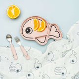 Done by Deer - Sea Friends - Paslanmaz Çelik Çatal & Kaşık Seti - Pembe