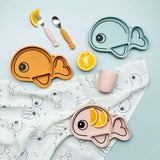 Done by Deer - Sea Friends - Paslanmaz Çelik Çatal & Kaşık Seti - Pembe