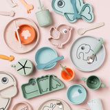 Done by Deer - Deer Friends - Paslanmaz Çelik Çatal, Kaşık & Bıçak Seti - Pembe