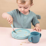 Done by Deer - Deer Friends - Paslanmaz Çelik Çatal, Kaşık & Bıçak Seti - Mavi