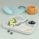 Done by Deer - Deer Friends - Paslanmaz Çelik Çatal, Kaşık & Bıçak Seti - Mavi