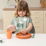 Done by Deer - Deer Friends - Paslanmaz Çelik Çatal, Kaşık & Bıçak Seti - Yeşil