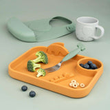 Done by Deer - Deer Friends - Paslanmaz Çelik Çatal, Kaşık & Bıçak Seti - Yeşil