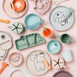 Done by Deer - Deer Friends - Paslanmaz Çelik Çatal, Kaşık & Bıçak Seti - Hardal