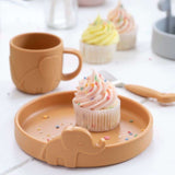 Done by Deer - Deer Friends - Paslanmaz Çelik Çatal, Kaşık & Bıçak Seti - Hardal