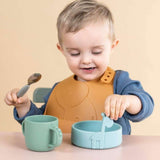 Done by Deer - Deer Friends - Paslanmaz Çelik Çatal, Kaşık & Bıçak Seti - Gri