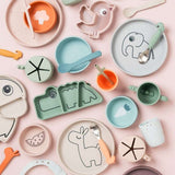 Done by Deer - Deer Friends - Paslanmaz Çelik Çatal & Kaşık Seti - Somon