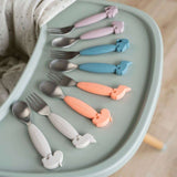 Done by Deer - Deer Friends - Paslanmaz Çelik Çatal & Kaşık Seti - Bej