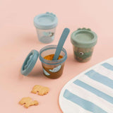 Done by Deer - Croco - 3'lü Atıştırmalık Kabı - Mavi