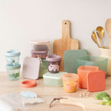 Done by Deer - Croco - 3'lü Atıştırmalık Kabı - Mavi