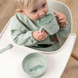 Done by Deer - Happy Dots - Çatal, Kaşık & Bıçak Seti - Yeşil