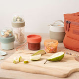 Done by Deer - Birdee - Taşınabilir Çift Hazneli Atıştırmalık Kapsülü - Bej