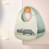 Done by Deer - Croco - 2'li Silikon Mama Önlüğü - Yeşil