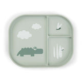 Done by Deer - Croco - Kaymaz Bölmeli Tabak - Yeşil