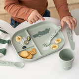 Done by Deer - Croco - Kaymaz Bölmeli Tabak - Yeşil