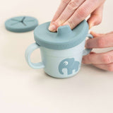 Done by Deer - Elphee - 2'si 1 Arada Alıştırma Bardağı & Atıştırmalık Kabı - Mavi