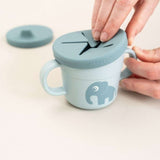 Done by Deer - Elphee - 2'si 1 Arada Alıştırma Bardağı & Atıştırmalık Kabı - Mavi